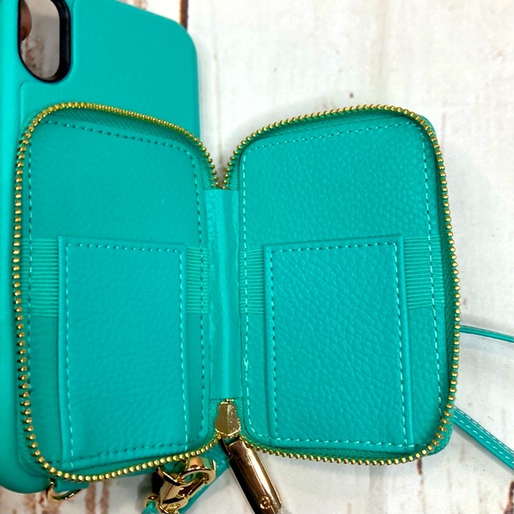 Apple IPhone Xs & X ZVE Mint Green Wallet Case - Picture 8 of 10